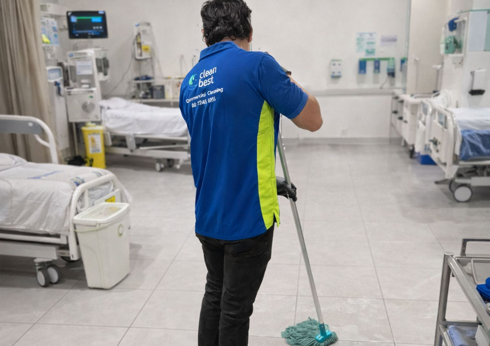 clean workspace after professional cleaning