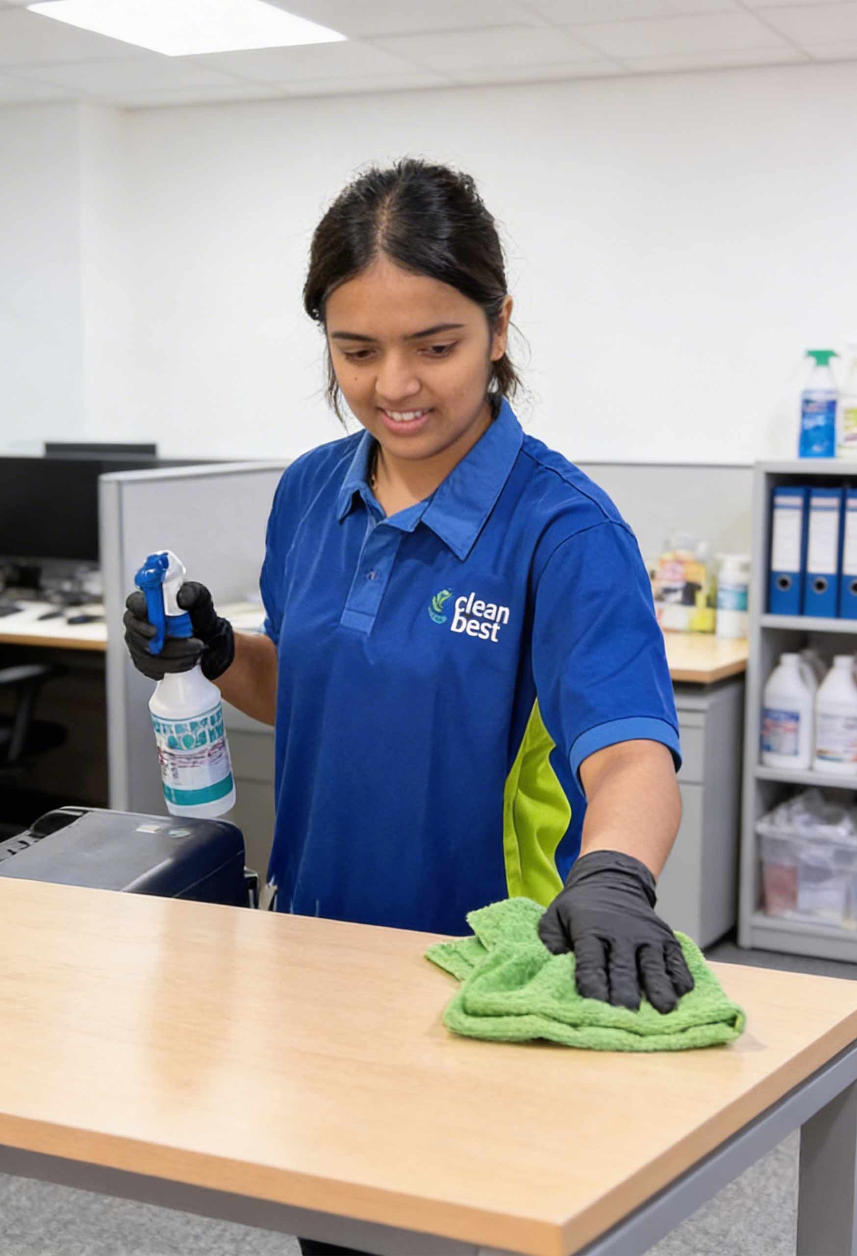 office cleaning results after service